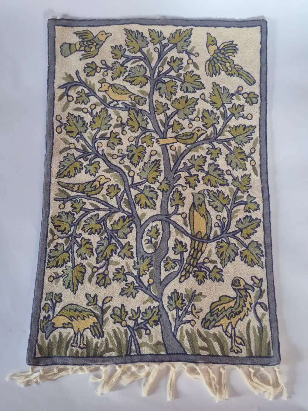 Maleeha Chain Stitch Kashmiri Hand Embroidery Wall Hanging 3*2Ft