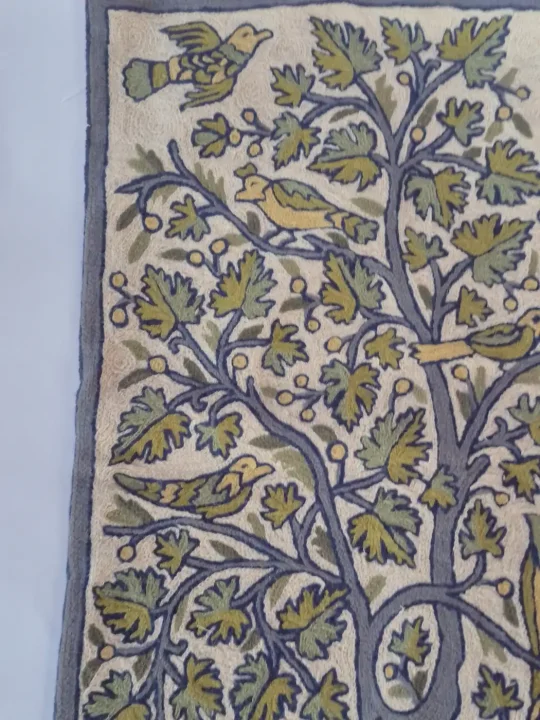 Maleeha Chain Stitch Kashmiri Hand Embroidery Wall Hanging 3*2Ft - Image 2