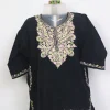 Naira Black Kashmiri Girls Pheran With Aari Work In Cashmilon Wool