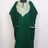 Noor Green Kashmiri Pheran with Aari Work | Cashmilon Fabric