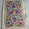 Naqsh-e-Bahar Hand Embroidered Namda Rug – Pink & Blue Floral Design | 3×2 ft
