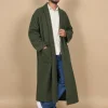 Handloom Tweed Kashmiri Mens Winter Bathrobe Gown Nashit