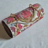 Nawal Kashmiri Light Grey Clutch Handbag with Aari Embroidery