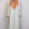 Parizaat Kashmiri Aari Embroidered White Cashmilon Pheran