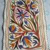 Rangrez-e-Gul Hand Embroidered Namda Rug – Multicolour Floral Design | 3×2 ft