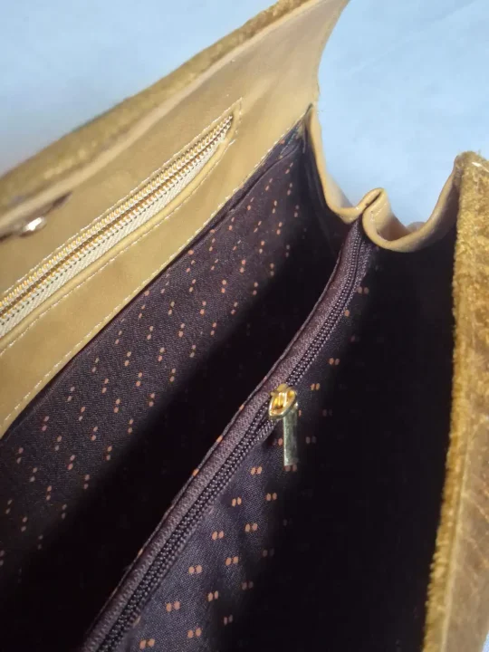 Maysa Kashmiri Grey Clutch Handbag with Aari Embroidery - Image 3