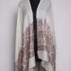Sabeena Kashmiri Kani Work Fine Wool Stole | Cream