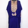 Royal Blue Velvet Botte Tilla Sehar Kashmiri Embroidered Pheran