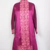 Sehrish Purple Silk Kashmiri Aari Embroidered Long Coat
