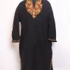 Shahmeen Kashmiri Girls Pheran in Black Cashmilon Wool with Aari Work