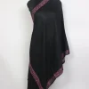 Sharmeen Kashmiri Hand Sozni Embroidred Black Stole