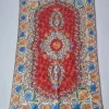 Kashmiri Handmade Rug In Silk Thread Chain Stitch | Shahzaib | 4x2.5Ft