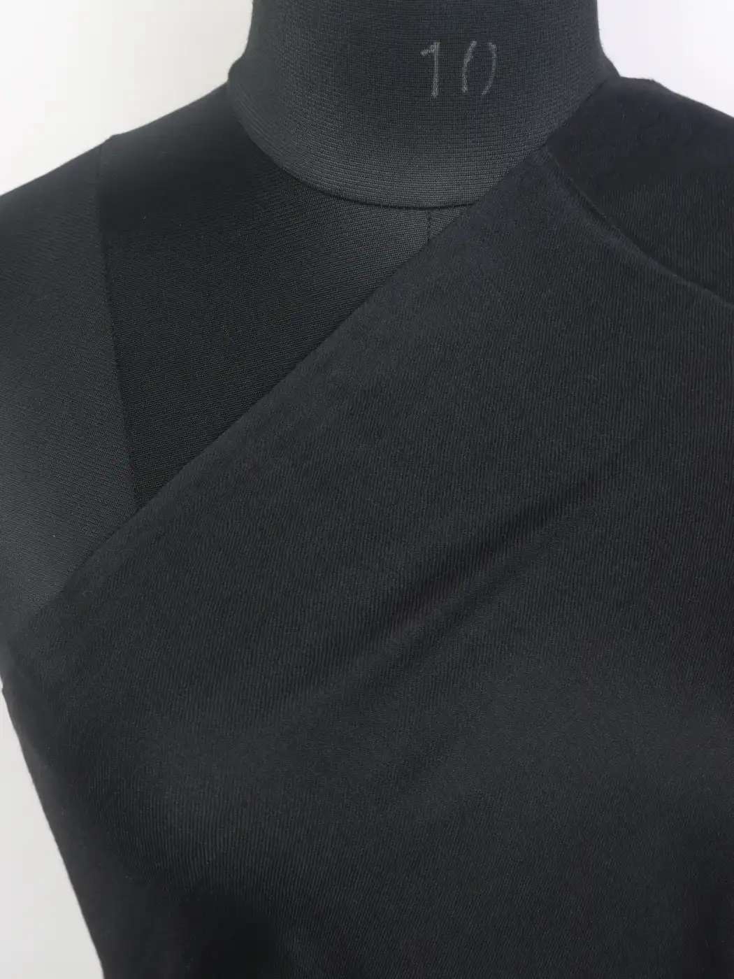 Shermin Black Kashmiri Toosha Wool Plain Shawl - Image 3
