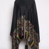 Tahmina Kashmiri Kani Work Fine Wool Stole | Black