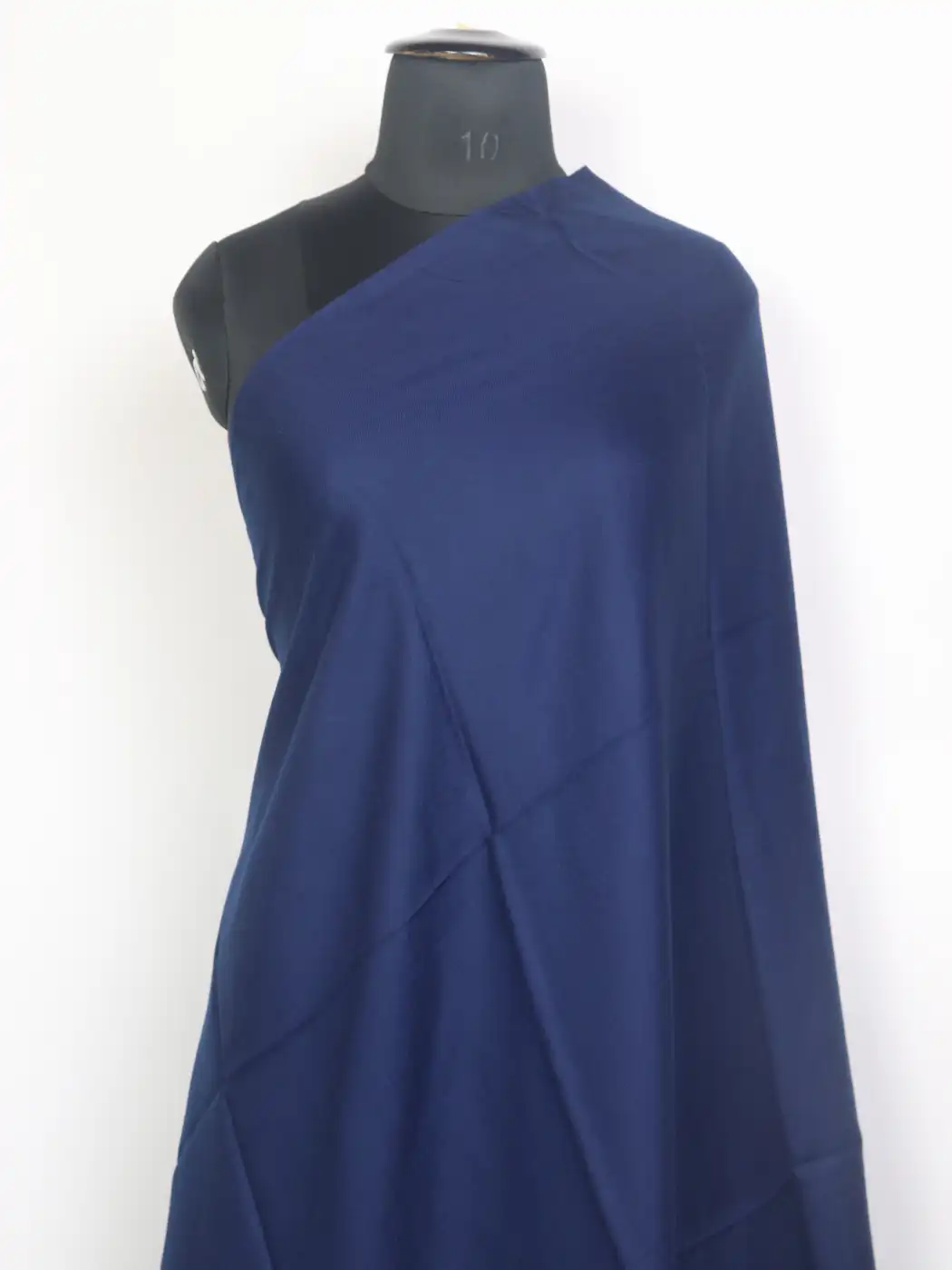 Taranum Kashmiri Toosha Wool Plain Navy Blue Shawl - Image 2