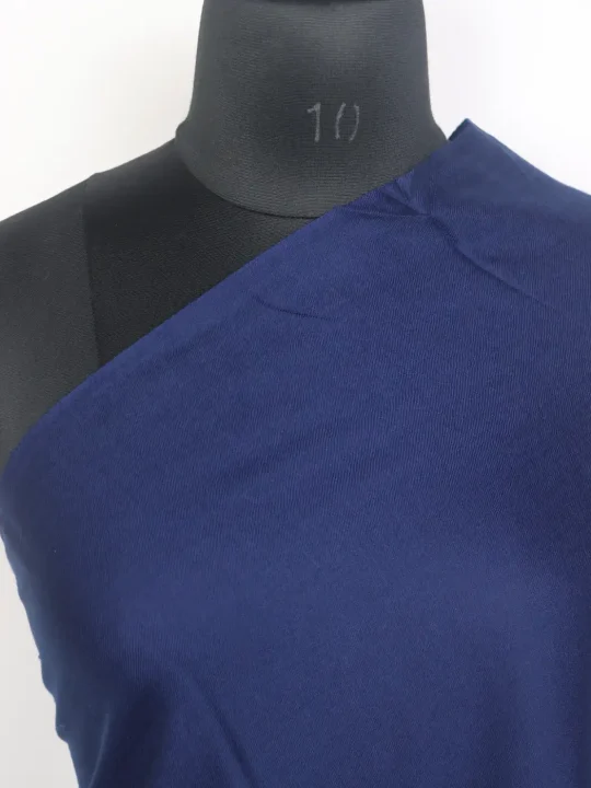 Taranum Kashmiri Toosha Wool Plain Navy Blue Shawl - Image 3