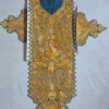 Zoon Teal Blue Kashmiri Long Neck Tilla Patch Set with 4 Patches