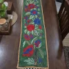 Varmul Kashmiri Handmade Silk Thread Chain Stitch Embroidery Runner 4*1ft