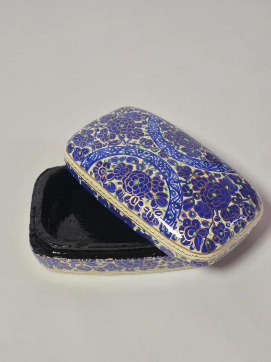 Kashmiri Paper Mache Meter Box Zareen 7x4inches - Image 3
