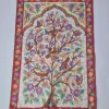 Handmade Kashmiri Rug In Silk Thread Chain Stitch | Muntazir | 3x2Ft