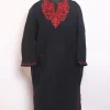 Zartaj Kashmiri Girls Pheran in Black Cashmilon Wool with Aari Work