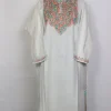 Zoya Cashmilon Aari Embroidered White Kashmiri Pheran