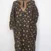 Zulekha Kashmiri Pheran In Raffal Wool With Hand Sozni Paper Mache Jaal Work