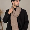 Beige Kashmiri Handloom Tweed Unisex Muffler Zehraan