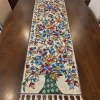 Bangus Kashmiri Handmade Silk Thread Chain Stitch Embroidery Runner 4*1.5ft