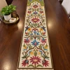 Dachigam Handmade Kashmiri Wool Thread Embroidery Chain Stitch Runner 4*1.5ft