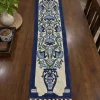 Gulmarg Kashmiri Handmade Silk Thread Chain Stitch Embroidery Runner 4*1ft