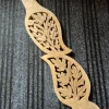 Kashmiri Wooden Staircase Balusters Hand Carved with Chinar Leaf Design ( Set of 10)