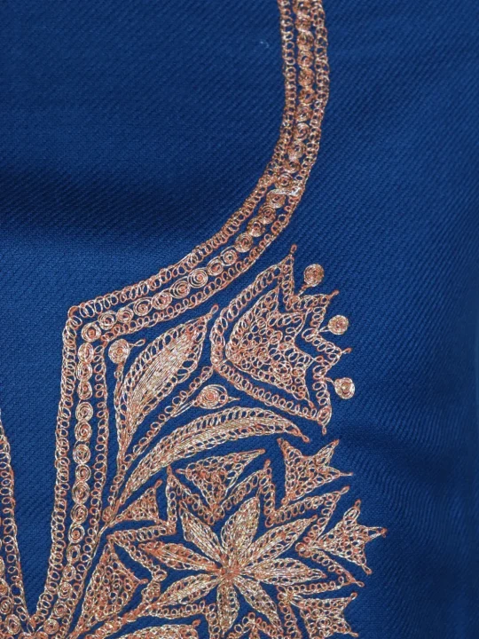 Toiba Kashmiri 3pc Unstitched Cashmilon Tilla Suit For Women With Dupatta - Image 3