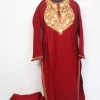 Kashmiri Cashmilon Kurta Set for Women Nidu With Aari Work