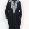 Black Pari Pheran Kashmiri Cashmilion Wool Aari Work