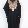 Black Kashmiri Pheran Cashmilion Wool Sumaira Aari Embroidery