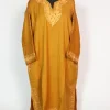 Yellow Kashmiri Pheran Cashmilion Wool Aari Work Haseen