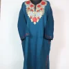 Blue Kashmiri Pheran Cashmilion Wool Aari Embroidery Mahira