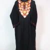 Black Kashmiri Pheran Cashmilion Wool Aari Work Sundri