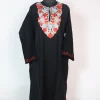 Black Kashmiri Pheran Cashmilion Wool Aari Embroidery Abroo