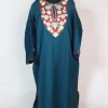 Blue Kashmiri Pheran Cashmilion Wool Comes In Aari Embroidery Aneesa