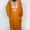 Yellow Kashmiri Pheran Cashmilion Wool Aari Work Farhana