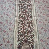 Hand Embroidered Kashmiri Namda Floral Vine Runner with Multicolour Motifs – 6x2 Feet