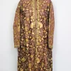 Kashmiri Brown Long Jaal Aari Embroidred Coat Suhana