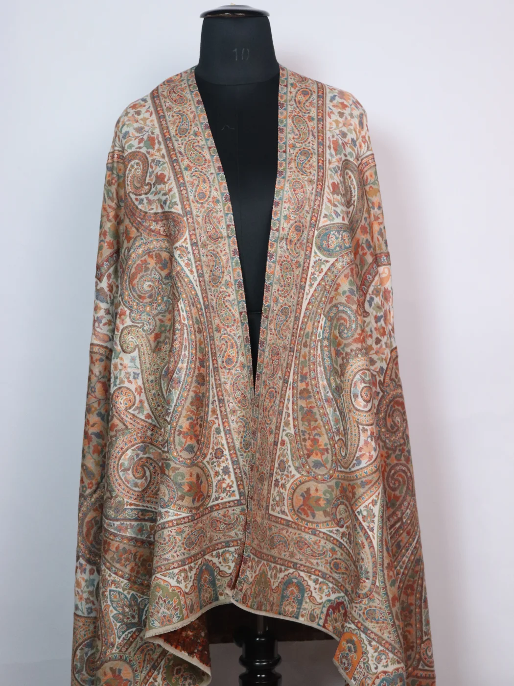 Aisha Kashmiri Shawl with Kani Pattern Design for Women in Wool - Image 2