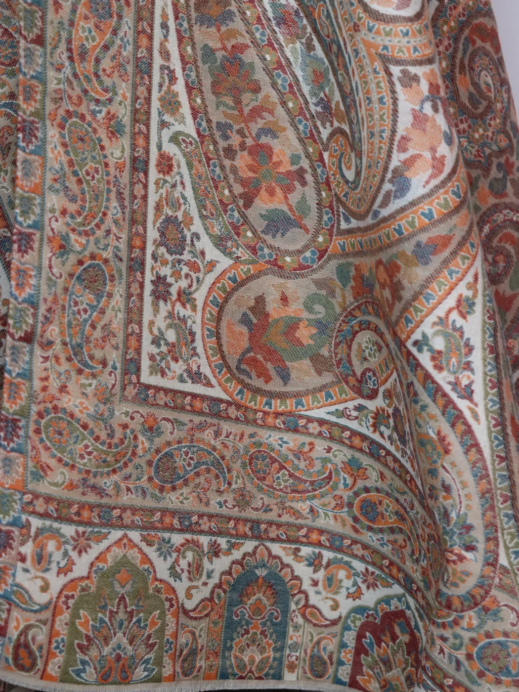 Aisha Kashmiri Shawl with Kani Pattern Design for Women in Wool - Image 3