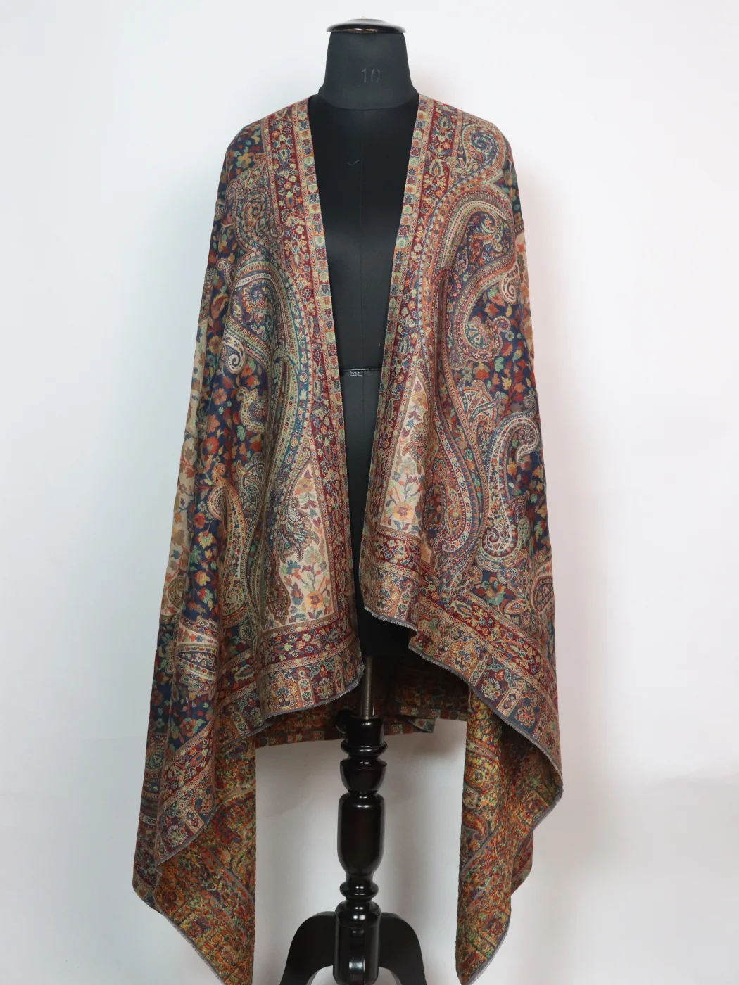 Kashmiri Shawl with Kani Pattern Design for Women in Wool | Aisha