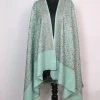 Kashmiri Zari Work Shawl For Women in Toosha Wool Ajwa | Sea Green