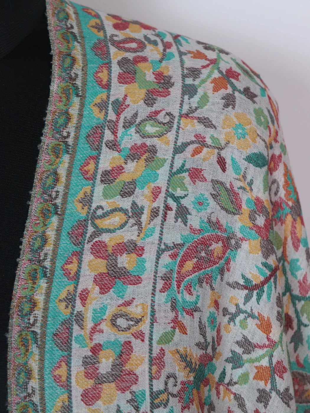 Kashmiri Kani Stole In Fine Wool For Women| Aneesa - Image 3