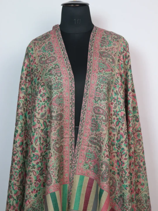 Kashmiri Stole Aneesa With Kani Pattern Design In Fine Wool For Women - Image 2